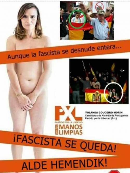 Spagna, scandalo per la candidata nuda sui manifesti elettorali