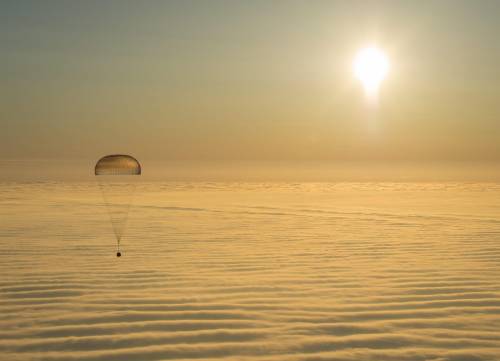 L'atterraggio sulla Terra degli astronauti della Soyuz