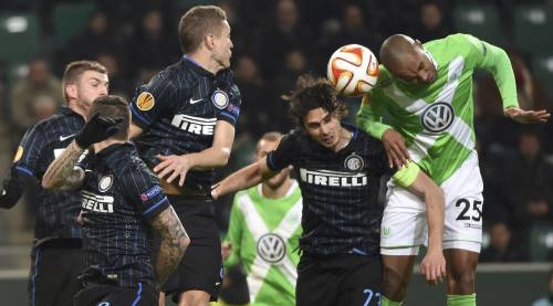 Europa League, Inter ko. Palacio illude i nerazzurri poi il Wolfsburg rimonta