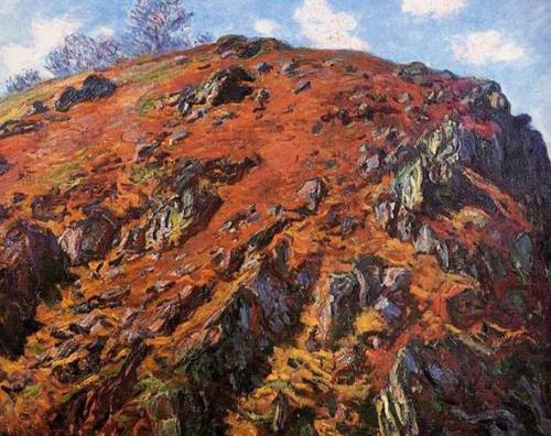 Lo "Studio di rocce" dipinto da Claude Monet