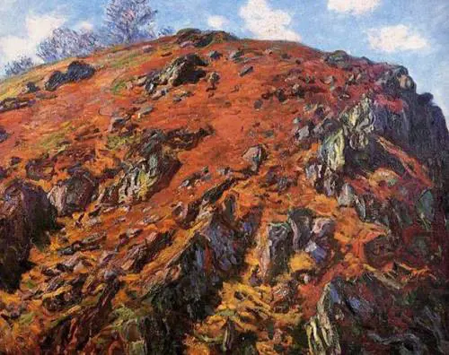 Lo "Studio di rocce" dipinto da Claude Monet
