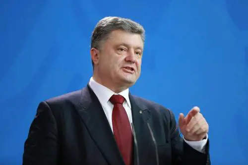 Il presidente ucraino Poroshenko