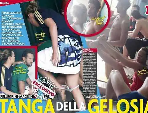 Il servizio di Novella 2000 su Federica Pellegrini e Gianluca Maglia
