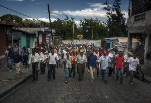 Una manifestazione anti-governativa a Haiti / Marco Gualazzini