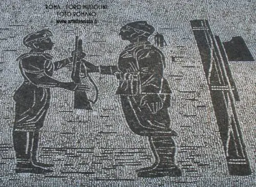 Stadio dei Marmi: ecco i mosaici dedicati al Duce