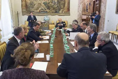 Il vertice d'urgenza sull'immigrazione a Palazzo Chigi