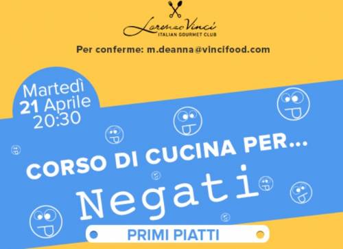 Corso di cucina per negati