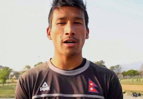 Kerin Chemjong, portiere della nazionale  di calcio nepalese