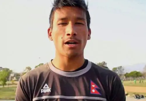 Kerin Chemjong, portiere della nazionale  di calcio nepalese
