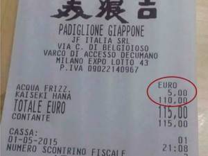 Expo, lo scontrino choc al padiglione giapponese: 115 euro per cenare
