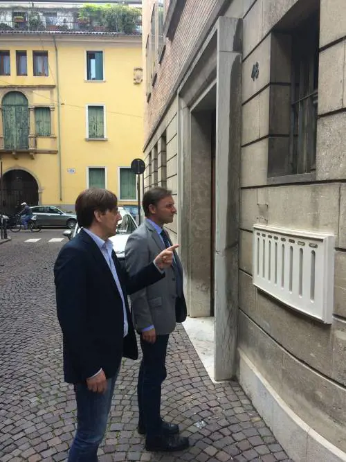 Bitonci a casa dei profughi