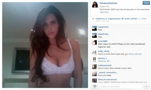 Kim Kardashian realizza un libro di selfie