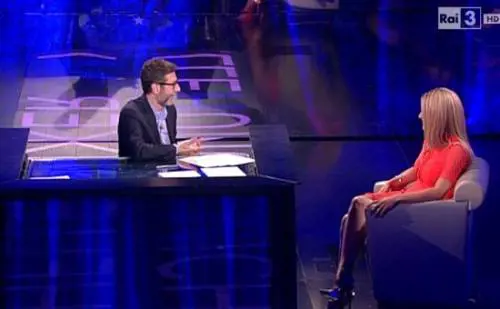 Che tempo che fa, gaffe della Hunziker con le scarpe