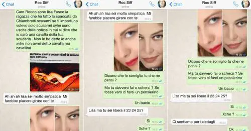 Ecco i messaggi hot tra Rocco Siffredi e Lisa Fusco