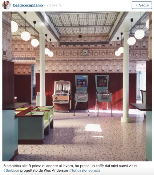 Il bar Luce di Milano