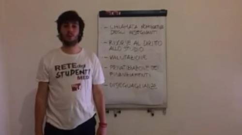 Gli studenti a Renzi: "Questa non è la buona scuola"