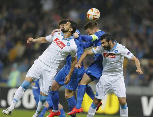 Europa League, il Napoli eliminato dal Dnipro