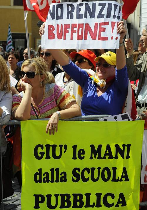 Proteste contro la riforma della scuola