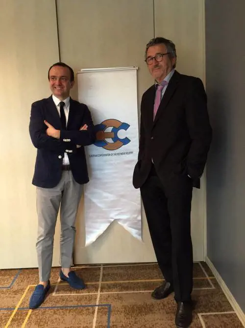 Cleto Sagripanti (a sinistra) con Jean-Pierre Renaudin