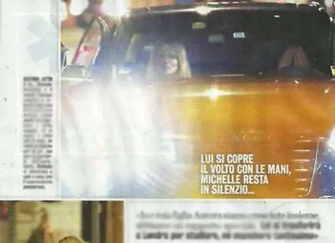 Il litigio in macchina tra la Hunziker e il marito