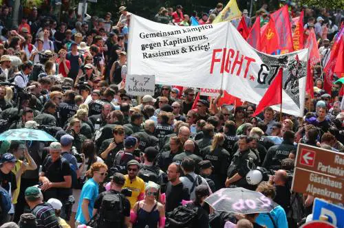 Germania, la contestazione anti G7