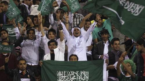 Tifosi dell'Arabia Saudita sugli spalti (archivio)