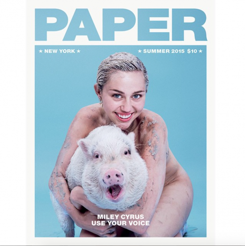 Miley Cyrus nuda in copertina