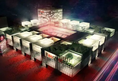 Rendering del nuovo stadio del Milan