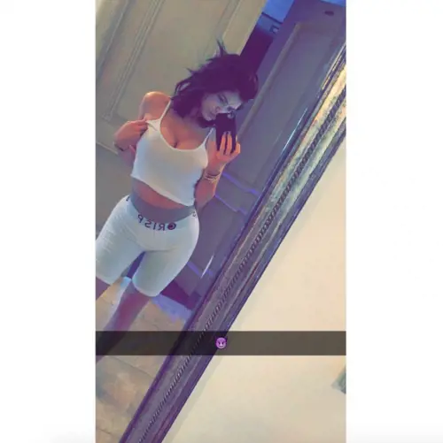 Kylie Jenner con la biancheria maschile