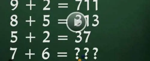 Quanto fa 7+6? Il rompicapo che fa impazzire il web