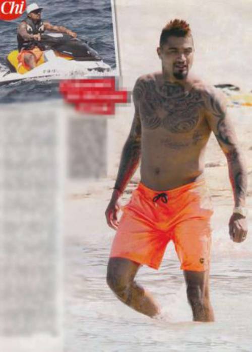 Satta super sexy in vacanza con Boateng