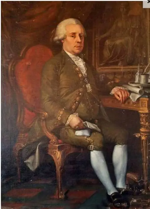Ppersonaggio seduto con croce di Malta al collo (quadro sequestrato attribuito a Goya)