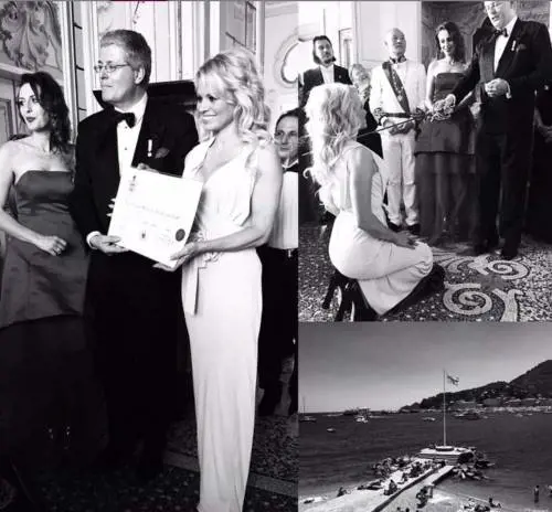Pamela Anderson contessa in Liguria