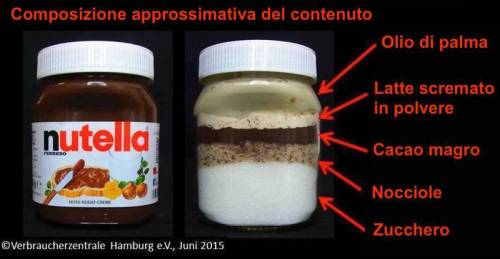 La verità sulla Nutella: ecco gli ingredienti nel vasetto