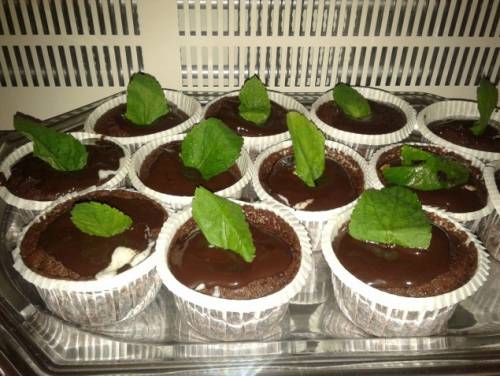 Cupcake After Eight con cioccolato e menta