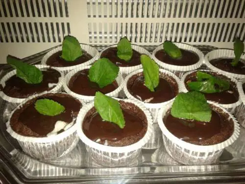 Cupcake After Eight con cioccolato e menta