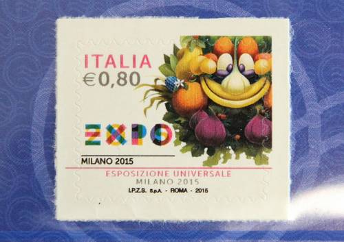 Foody arriva sulle lettere: francobollo per Expo