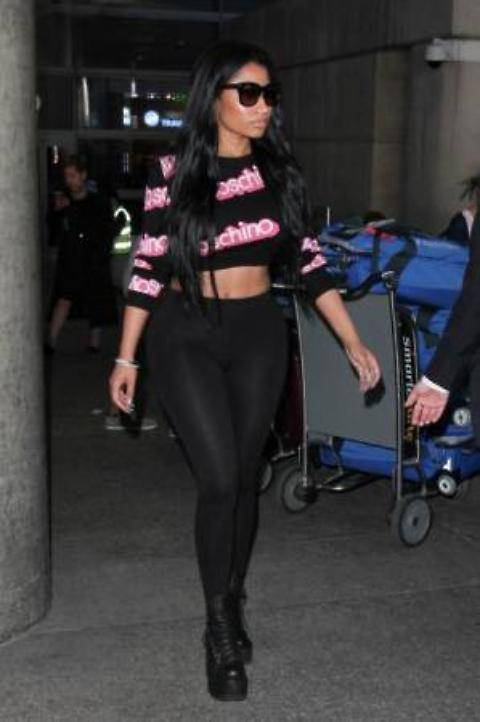 Nicki Minaj e i leggings trasparenti