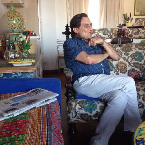 Rosario Crocetta nella casa di Tusa