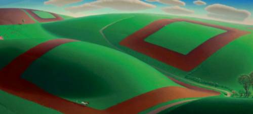 Grant Wood, angelo in volo sulla campagna americana