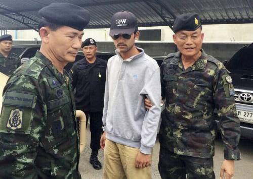 Il presunto attentatore arrestato questa mattina dalle autorità thailandesi