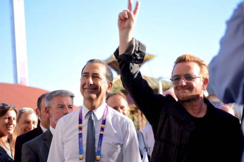 Il gran giorno di Bono a Expo: centomila in delirio
