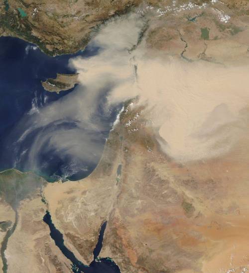 Tempesta di sabbia sul Medioriente