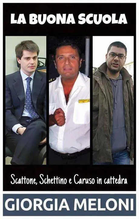 Schettino, Caruso e Scattone: ecco la #buonascuola di Renzi