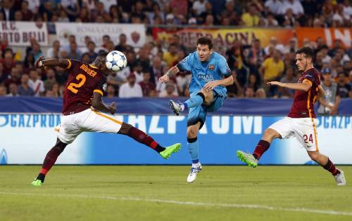 Champions, finisce in pareggio il match tra la Roma e il Barcellona