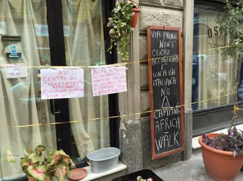 Ristorante, il cartello choc