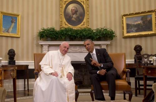 Papa Francesco alla Casa Bianca: "Sono qui da figlio di migranti"