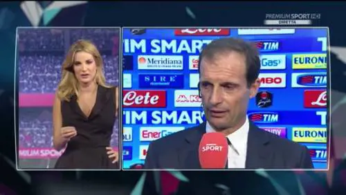 Il diverbio a distanza tra Mikaela Calcagno e Massimiliano Allegri su Premium Sport
