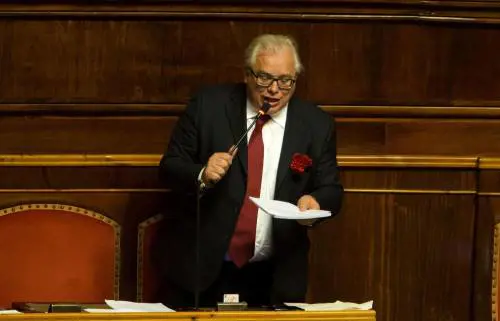Senato, sì all'articolo 2. Barani: "Non era un gesto osceno"