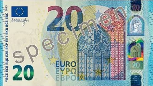 Nuova banconota da 20 euro